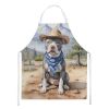 NEW Pit Bull Terrier Cowboy Welcome Apron Cooking Kitchen Server Baking Crafts Gardening for Adult Women Men, Unisex, Large, Multicolor