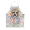Yorkshire Terrier Hippie Dawg Apron Cooking Kitchen Server Baking Crafts Gardening for Adult Women Men, Unisex, Large, Multicolor