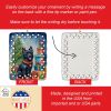 Schipperke Christmas Reindeer Porcelain Ornament Christmas Tree Hanging Decorations for Home Christmas Holiday, Rectangle, Gift, Multicolor