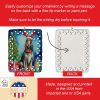 Afghan Hound Christmas Reindeer Porcelain Ornament Christmas Tree Hanging Decorations for Home Christmas Holiday, Rectangle, Gift, Multicolor