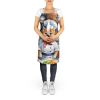 Shiba Inu The Chef Apron Cooking Kitchen Server Baking Crafts Gardening for Adult Women Men, Unisex, Large, Multicolor