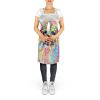Yorkshire Terrier Hippie Dawg Apron Cooking Kitchen Server Baking Crafts Gardening for Adult Women Men, Unisex, Large, Multicolor