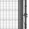Outdoor Dog Kennel Steel with Roof 52.1 ftÂ²