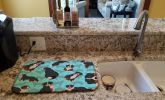 Bernese Mountain Dog Dish Drying Mat Absorbent Dish Drying Mat Pad for Kitchen Counter Dish Drainer Mat for Countertop, 14 x 21", Multicolor