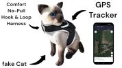 Collar Mount GPS Dog Tracker Waterproof Realtime Wireless Pet Monitor Size:L