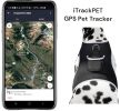 Mini Rechargeable Pet Tracker GPS GSM Realtime Tracking System for Cats & Dogs Size:M