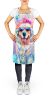 Great Pyrenees Hippie Dawg Apron Cooking Kitchen Server Baking Crafts Gardening for Adult Women Men, Unisex, Large, Multicolor