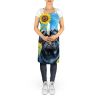 Pug in Sunflowers Apron Cooking Kitchen Server Baking Crafts Gardening for Adult Women Men, Unisex, Large, Multicolor