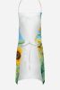 Pug in Sunflowers Apron Cooking Kitchen Server Baking Crafts Gardening for Adult Women Men, Unisex, Large, Multicolor