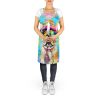 French Bulldog Hippie Dawg Apron Cooking Kitchen Server Baking Crafts Gardening for Adult Women Men, Unisex, Large, Multicolor