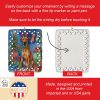 Rhodesian Ridgeback Christmas Reindeer Porcelain Ornament Christmas Tree Hanging Decorations for Home Christmas Holiday, Rectangle, Gift, Multicolor