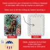 Boykin Spaniel Christmas Reindeer Porcelain Ornament Christmas Tree Hanging Decorations for Home Christmas Holiday, Rectangle, Gift, Multicolor