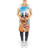 Dachshund Hippie Dawg Apron Cooking Kitchen Server Baking Crafts Gardening for Adult Women Men, Unisex, Large, Multicolor