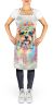 Yorkshire Terrier Hippie Dawg Apron Cooking Kitchen Server Baking Crafts Gardening for Adult Women Men, Unisex, Large, Multicolor