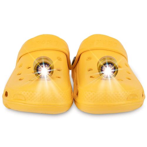 2pcs IPX5 Waterproof Shoe Headlamps; 2 LED Lamps; For Clogs; Walking Dogs; Lasting For 72 Hours; For Adults And Children; Outdoor Camping Accessories