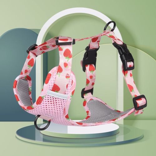 dog Harnesses; New style dog chest strap vest type big dog chest strap explosion-proof flush walking dog rope reflective pet traction rope